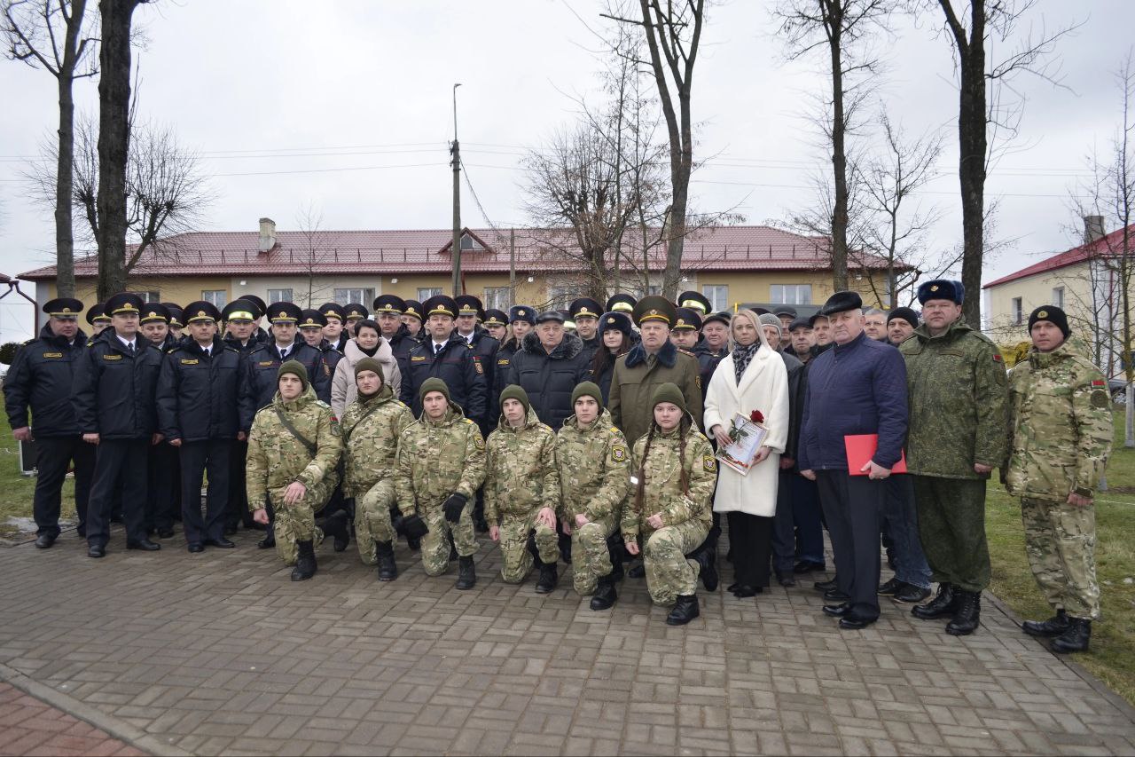 Супрацоўнікі Глыбоцкага РАУС адзначаюць Дзень міліцыі