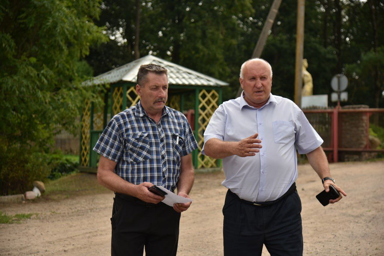 Старшыня Глыбоцкага райвыканкама Аляксандр Шубскі наведаў прадпрыемства "Мосарлён"