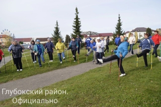 Глыбачане залатога ўзросту сталі ўдзельнікамі III рэспубліканскага марафону па скандынаўскай хадзе " крок да даўгалецця»