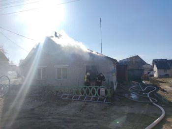 В Глубоком на пожаре погиб мужчина