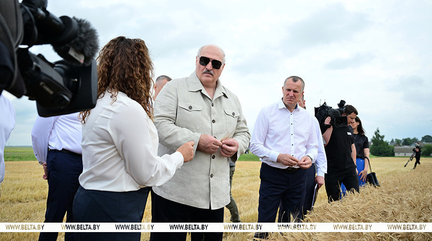 Лукашенко ознакомился с состоянием дел на агрокомбинате "Заря"